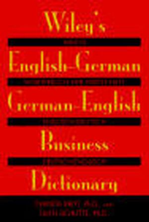 Wiley's English-German, German-English Business Dictionary (0471121401) cover image