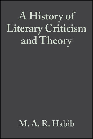 A History of Literary Criticism: From Plato to the Present (0631232001) cover image