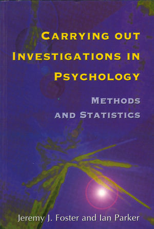 Carrying out Investigations in Psychology: Methods and Statistics (1854331701) cover image