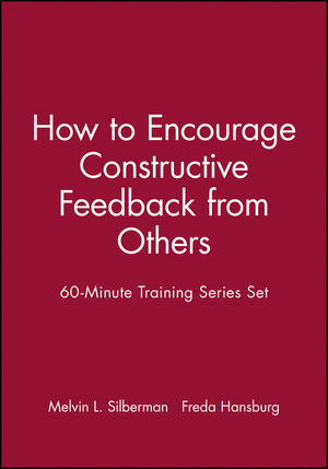 60-Minute Training Series Set: How to Encourage Constructive Feedback from Others (0787980102) cover image