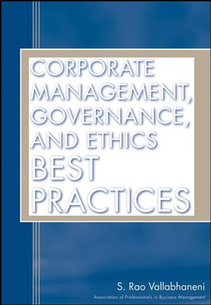 Corporate Management, Governance, and Ethics Best Practices (0470255803) cover image