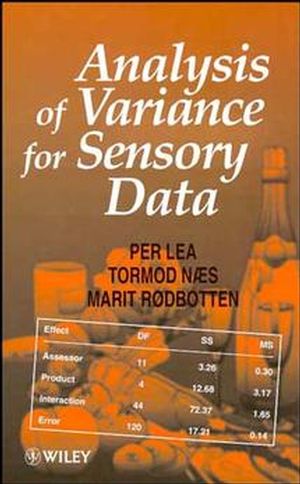 Analysis of Variance for Sensory Data (0471967505) cover image