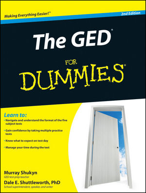 The GED For Dummies, 2nd Edition (0470570806) cover image The GED For Dummies, 2nd Edition (0470570806) cover image