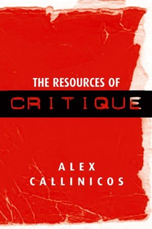 The Resources of Critique (0745631606) cover image