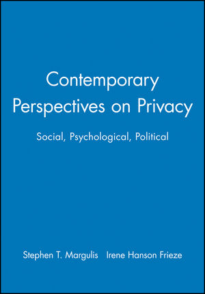 Contemporary Perspectives on Privacy: Social, Psychological, Political (1405116706) cover image
