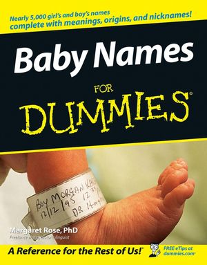 Baby Names For Dummies (0764543407) cover image