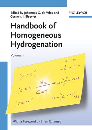 Handbook of Homogeneous Hydrogenation, 3 Volume Set (3527311610) cover image