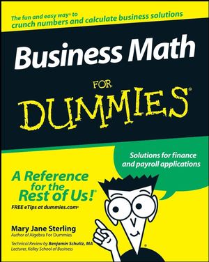 Business Math For Dummies (0470233311) cover image