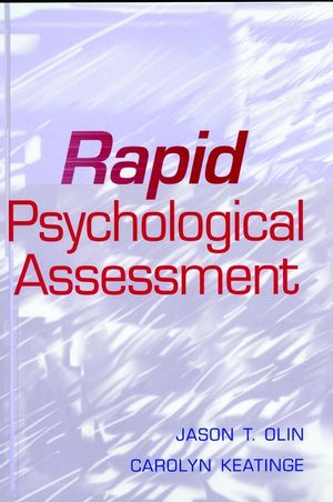 Rapid Psychological Assessment (0471181811) cover image