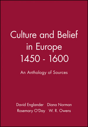 Culture and Belief in Europe 1450 - 1600: An Anthology of Sources (0631169911) cover image