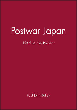 Postwar Japan: 1945 to the Present (0631179011) cover image