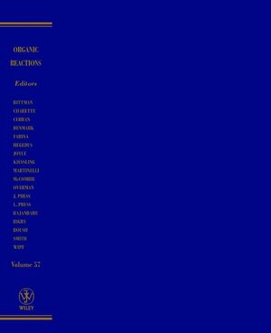 Organic Reactions, Volume 57 (0471435112) cover image