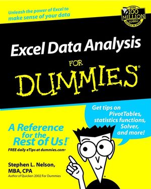 Excel Data Analysis For Dummies (0764516612) cover image