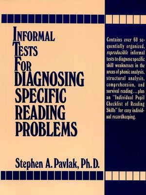 Informal Tests for Diagnosing Specific Reading Problems (0134648013) cover image