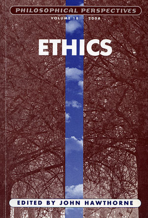 Ethics, Volume 18 (1405119713) cover image