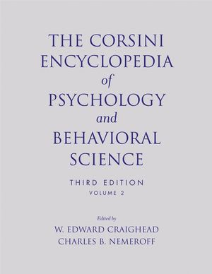 The Corsini Encyclopedia of Psychology and Behavioral Science, Volume 2, 3rd Edition (0471270814) cover image