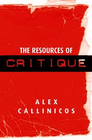 The Resources of Critique (0745631614) cover image