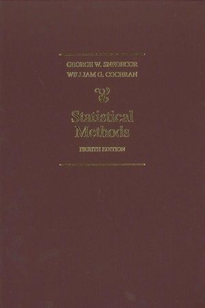 Statistical Methods, 8th Edition (0813815614) cover image