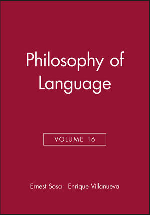 Philosophy of Language, Volume 16 (1405160314) cover image