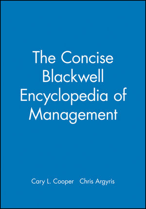 The Concise Blackwell Encyclopedia of Management (0631209115) cover image