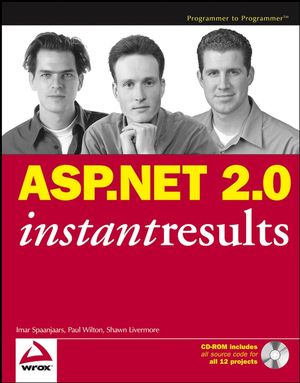ASP.NET 2.0 Instant Results (0471749516) cover image