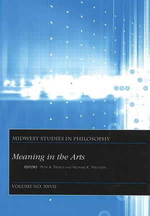 Meaning In The Arts, Volume XXVII (1405108916) cover image