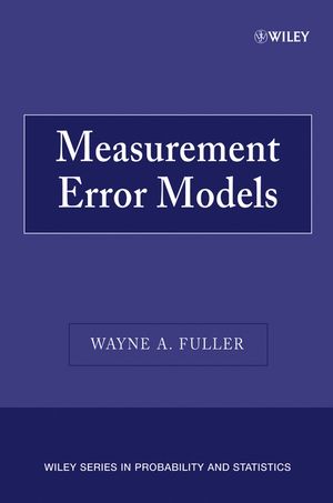Measurement Error Models (0470095717) cover image