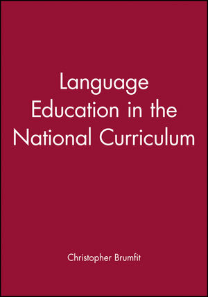 Language Education in the National Curriculum (0631189017) cover image