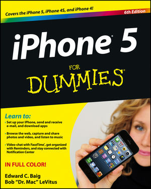 iPhone 5 For Dummies, 6th Edition (1118352017) cover image iPhone 5 For Dummies, 6th Edition (1118352017) cover image