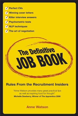 The Definitive Job Book: Rules from the Recruitment Insiders (1841127817) cover image