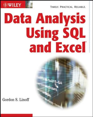 Data Analysis Using SQL and Excel (0470099518) cover image