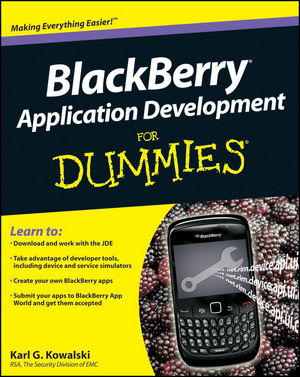 BlackBerry Application Development For Dummies (0470467118) cover image