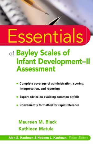 Essentials of Bayley Scales of Infant Development II Assessment (0471326518) cover image