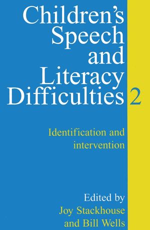 Children's Speech and Literacy Difficulties: Identification and Intervention, Book 2 (1861561318) cover image