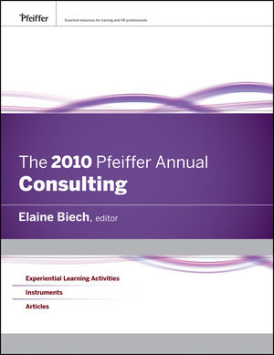 The 2010 Pfeiffer Annual: Consulting (0470615419) cover image