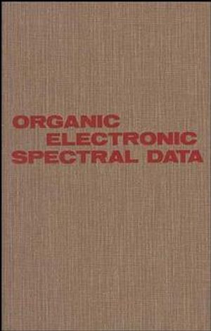 Organic Electronic Spectral Data, Volume 29, 1987 (0471311219) cover image