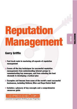Reputation Management: Marketing 04.05 (1841122319) cover image