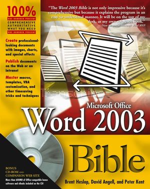 Word 2003 Bible (076453971X) cover image