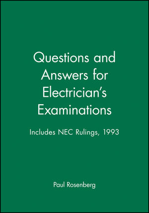 Questions and Answers for Electrician's Examinations: Includes NEC Rulings, 1993 (0020777620) cover image
