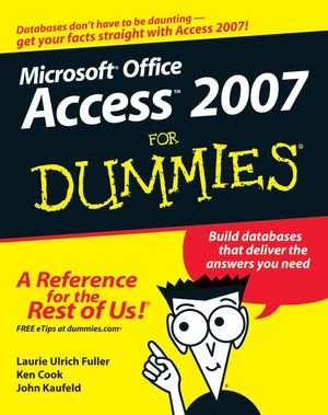 Access 2007 For Dummies (0470046120) cover image