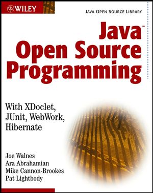 Java Open Source Programming: with XDoclet, JUnit, WebWork, Hibernate (0471463620) cover image