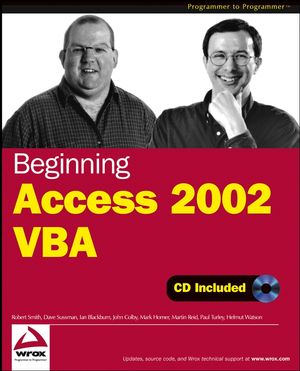 Beginning Access 2002 VBA (0764544020) cover image
