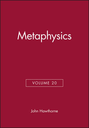 Metaphysics, Volume 20 (1405167920) cover image