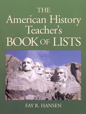 American History Teacher's Book of Lists (0130925721) cover image