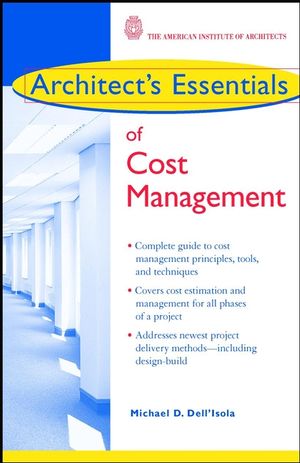 Architect's Essentials of Cost Management (0471294322) cover image