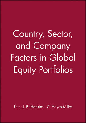 Country, Sector, and Company Factors in Global Equity Portfolios (0943205522) cover image