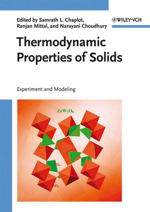 Thermodynamic Properties of Solids: Experiment and Modeling (3527630422) cover image