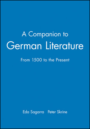 A Companion to German Literature: From 1500 to the Present (0631171223) cover image
