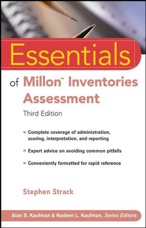 Essentials of Millon Inventories Assessment, 3rd Edition (0470168625) cover image
