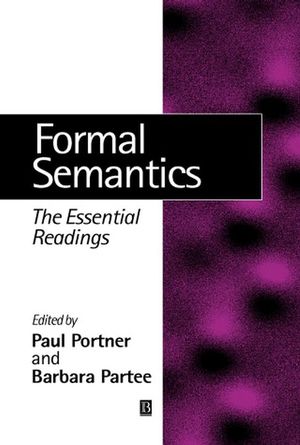 Formal Semantics: The Essential Readings (0631215425) cover image
